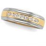 6.75mm Two Tone Diamond Duo Band .33 CTW Ref 258571