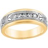 7mm Two Tone Diamond Duo Band .25 CTW Ref 373123