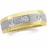 6.85mm Two Tone Diamond Duo Band .25 CTW Ref 306196