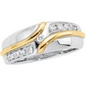 7mm Two Tone Bridal Duo Band .2 CTW Ref 398305