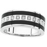 Gents Onyx and Diamond Band .2 CTW Ref 643414