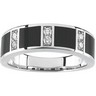 Gents Onyx and Diamond Band .25 CTW Ref 937301