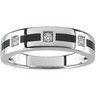 Gents Onyx and Diamond Band .17 CTW Ref 103269