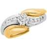 Bypass Engagement Ring with Matching Band Ref 752756