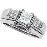 Invisible Set .2 CTW Engagement Ring with Matching Band Ref 436808