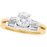 Two Tone .33 CTW Bridal Engagement Ring with .33 CTW Band Ref 892754