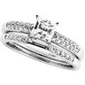 Pave Diamond .2 CTW Engagement Ring with .05 CTW Band Ref 210565