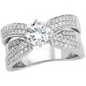 Pave Bridal Semi-Set 1/2 carat TW Engagement Ring | SKU: 63021