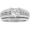 Princess Cut Bridal 1.25 CTW Engagement Ring with Matching Band Ref 172997