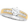Two Tone Bridal Semi Set .27 CTW Engagement Ring Ref 885437
