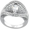 Pave Diamond Semi Set 2 CTW Engagement Ring Ref 972740