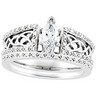 Bridal Diamond .17 CTW Engagement Ring with .1 CTW Band Ref 981288