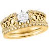 Diamond .17 CTW Engagement Ring with .1 CTW Matching Band Ref 165854