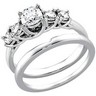 Bridal Semi Set .5 CTW Engagement Ring with Matching Band Ref 310399