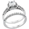 Vintage Style .5 CTW Engagement Ring with .25 CTW Band Ref 328144