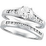 Bridal Diamond .25 CTW Engagement Ring with .2 CTW Band Ref 776634
