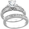 Bridal Diamond .33 CTW Engagement Ring with .2 CTW Band Ref 665097