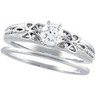 Bridal Semi Set .13 CTW Diamond Engagement Ring Ref 228287