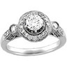 Vintage Style Bridal Semi Set .9 CTW Engagement Ring Ref 956268