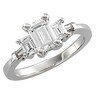 Emerald Cut Bridal Semi Set .63 CTW Engagement Ring Ref 297539