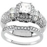 Diamond 1 CTW Engagement Ring with .13 CTW Matching Band Ref 238138