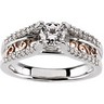 Diamond .25 CTW Engagement Ring with .13 CTW Matching Band Ref 939380