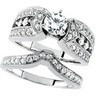 Bridal .5 CTW Engagement Ring with .2 CTW Matching Band Ref 121351