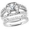 Diamond Bridal .75 CTW Engagement Ring with .2 CTW Band Ref 453358
