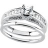 Princess .5 CTW Diamond Engagement Ring with Matching Band Ref 974325