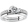 Bridal Semi Set .17 CTW Engagement Ring with Matching Band Ref 646566