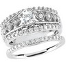 Vintage Style .5 CTW Engagement Ring with .2 CTW Band Ref 562949
