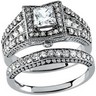 Vintage Style .63 CTW Engagement Ring with .33 CTW Band Ref 684443