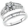 .75 CTW Diamond Engagement Ring and .33 CTW Matching Band Ref 142653