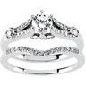 Diamond Bridal .25 CTW Engagement Ring with .1 CTW Band Ref 235260