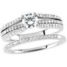 Diamond Bridal .2 CTW Engagement Ring with .08 CTW Band Ref 325855