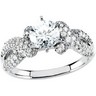 Vintage Style Bridal Semi Set .63 CTW Engagement Ring Ref 579699