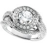 Vintage Style Bridal Semi Set .38 CTW Engagement Ring Ref 737206