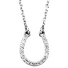 .08 CTW Diamond Horseshoe Necklace Ref 478215