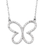 .33 CTW Diamond Butterfly Necklace Ref 902686