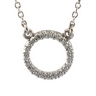 .1 CTW Platinum Diamond Circle Necklace Ref 457722