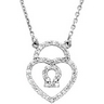 .25 CTW Diamond Heart Locket Necklace Ref 207395