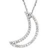 .2 CTW Diamond Moon Necklace Ref 844119