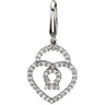 .25 CTW Diamond Heart Locket Charm Ref 847491