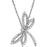 .33 CTW Diamond Dragonfly Necklace Ref 288194