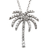 .33 CTW Diamond Palm Tree Necklace Ref 742745