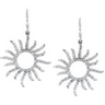 .75 CTW Diamond Sun Earrings Ref 202320