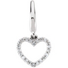 .13 CTW Diamond Heart Charm Ref 396737