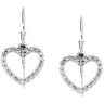 .2 CTW Diamond Heart Earrings Ref 450016