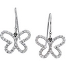 .38 CTW Diamond Butterfly Earrings Ref 270539