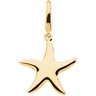 Gold Fashion Starfish Charm 17mm Ref 993554